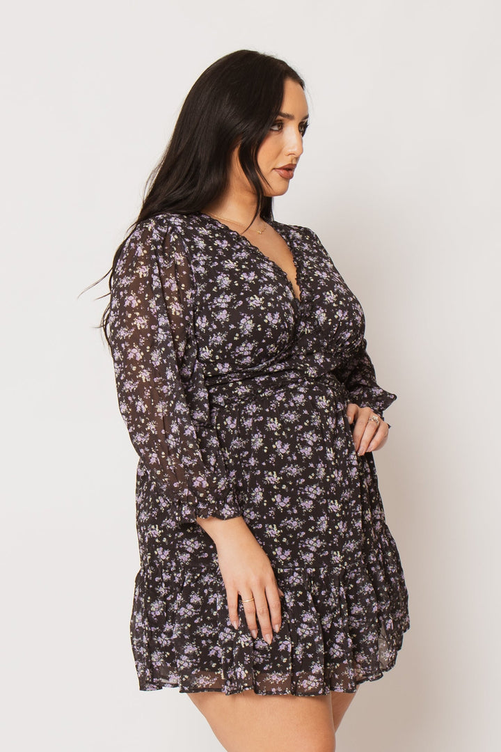 Talent Dresses Plus Size Elara Ruffle Dress - Black