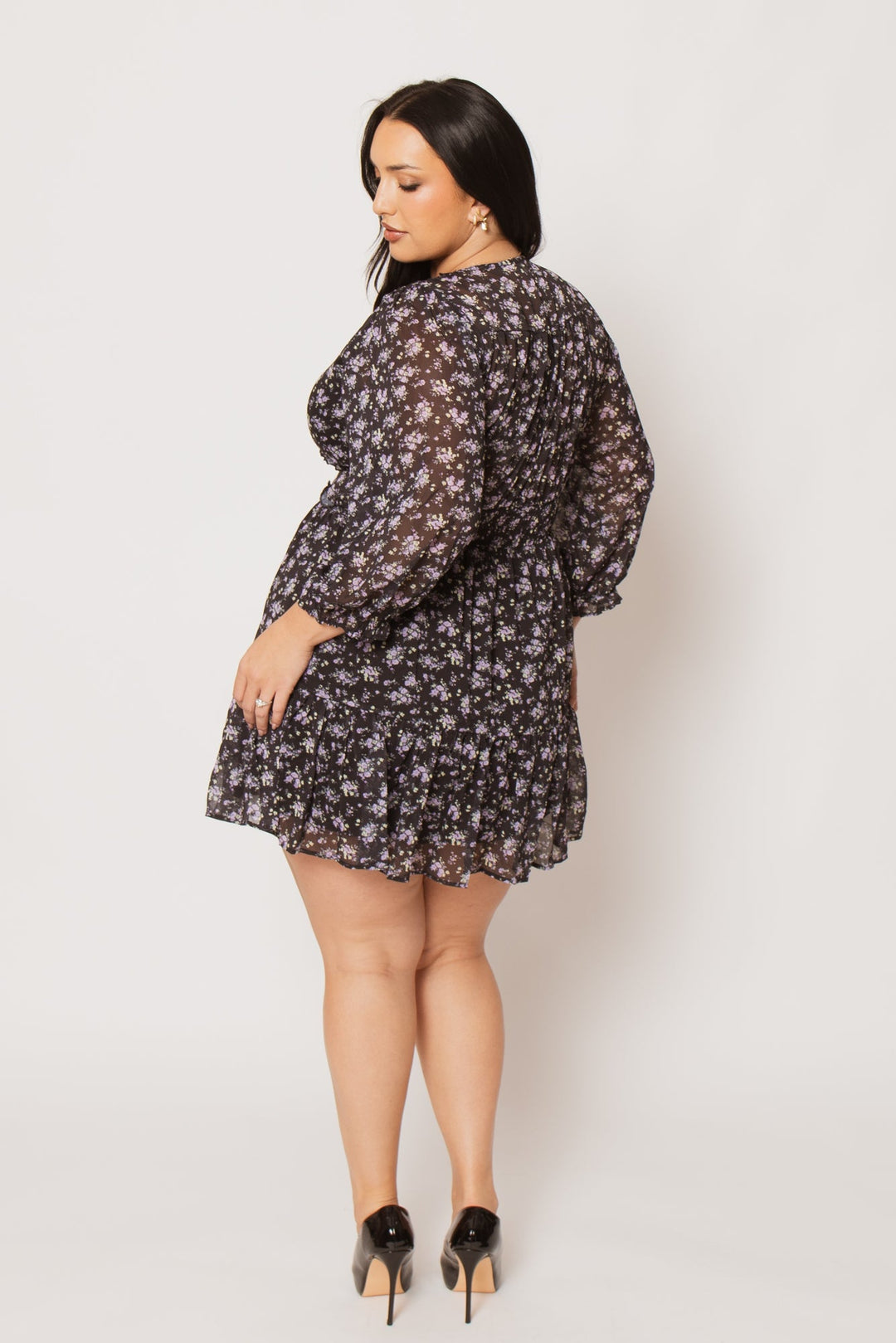 Talent Dresses Plus Size Elara Ruffle Dress - Black