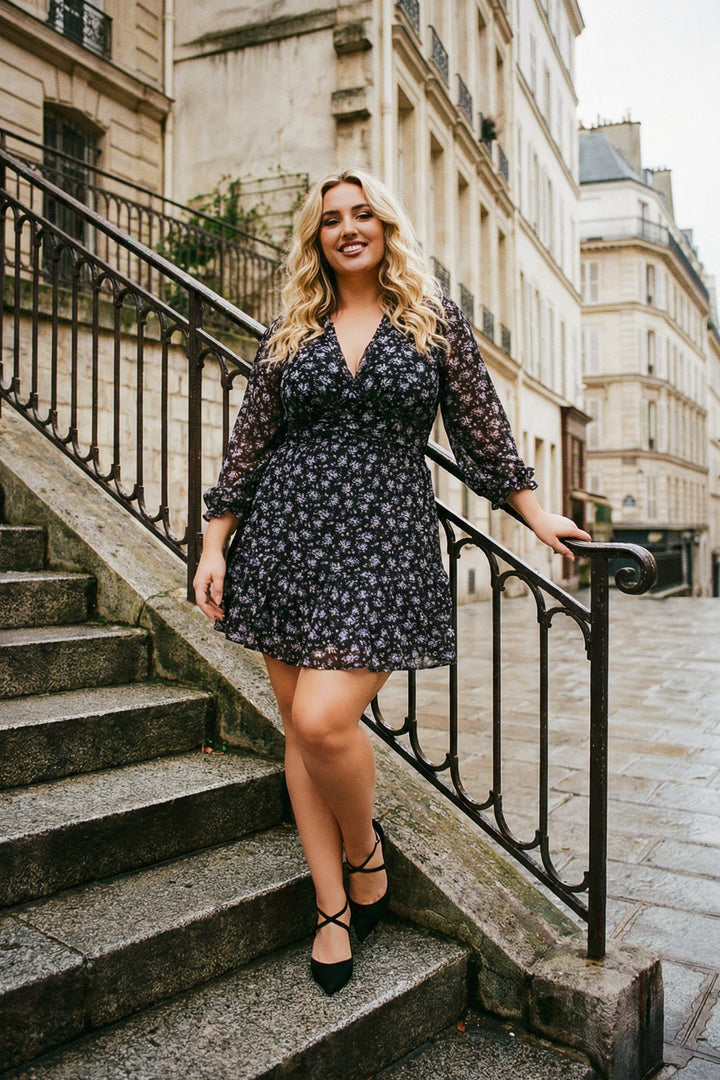 Talent Dresses Plus Size Elara Ruffle Dress - Black