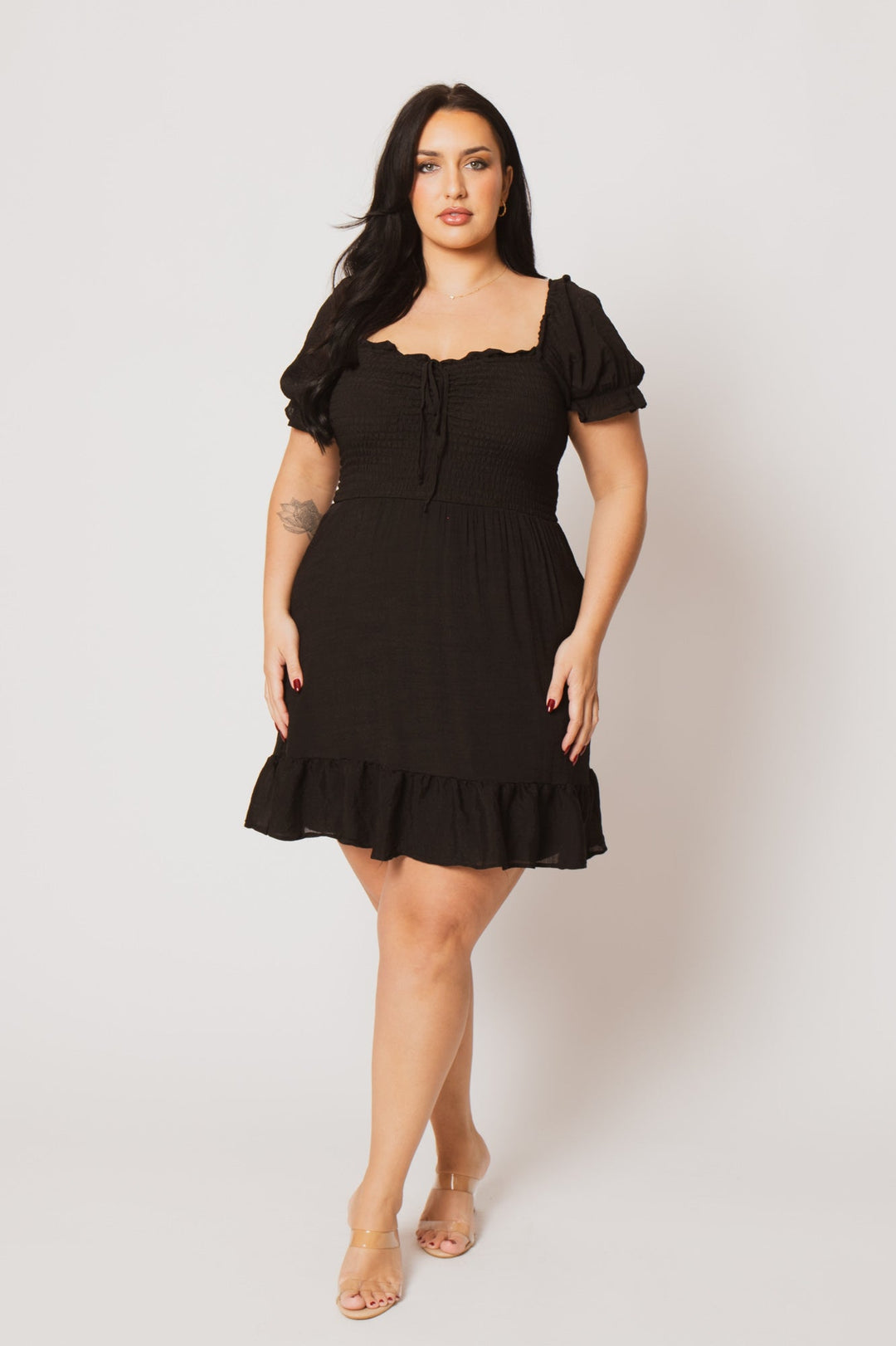 Winslow Dresses Plus Size Elena Ruffle Dress - Black