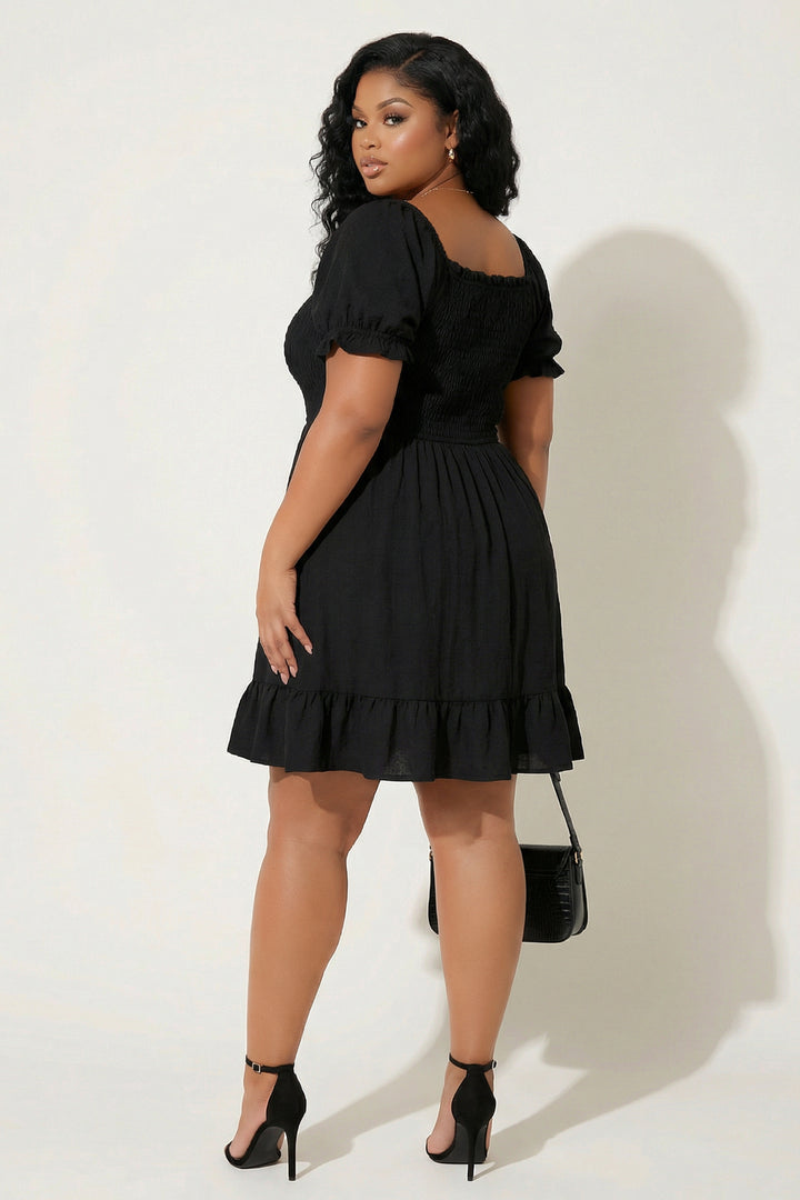 Winslow Dresses Plus Size Elena Ruffle Dress - Black