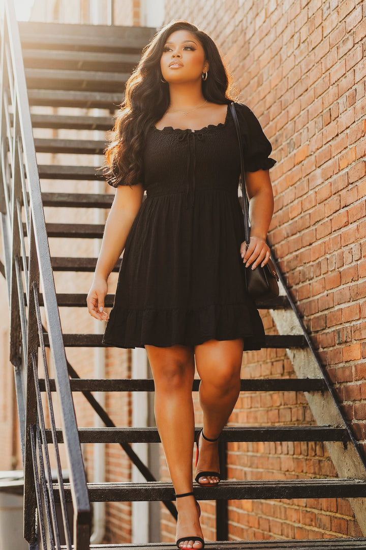 Winslow Dresses Plus Size Elena Ruffle Dress - Black