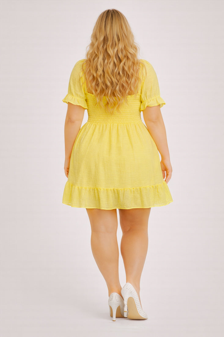 Winslow Dresses Plus Size Elena Ruffle Dress - Yellow