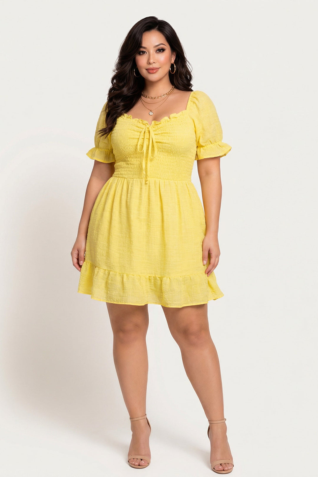 Winslow Dresses Plus Size Elena Ruffle Dress - Yellow