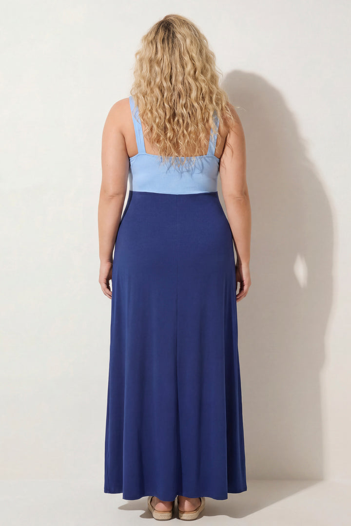 Curvy Sense Inc. Dresses Plus Size Endless Romance Maxi Dress - Blue