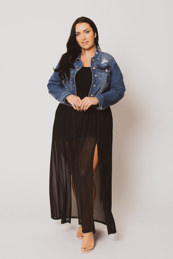 Curvy Sense Inc. Dresses Plus Size Esme Maxi Dress - Black