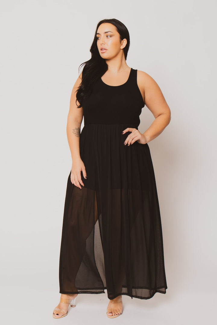 Curvy Sense Inc. Dresses Plus Size Esme Maxi Dress - Black