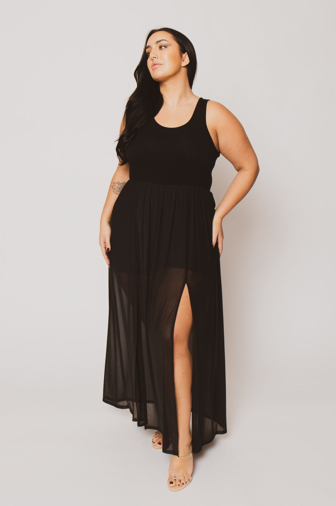 Curvy Sense Inc. Dresses Plus Size Esme Maxi Dress - Black