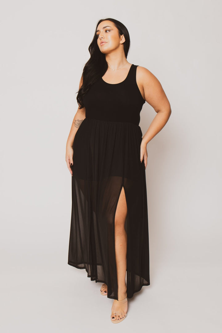 Curvy Sense Inc. Dresses Plus Size Esme Maxi Dress - Black
