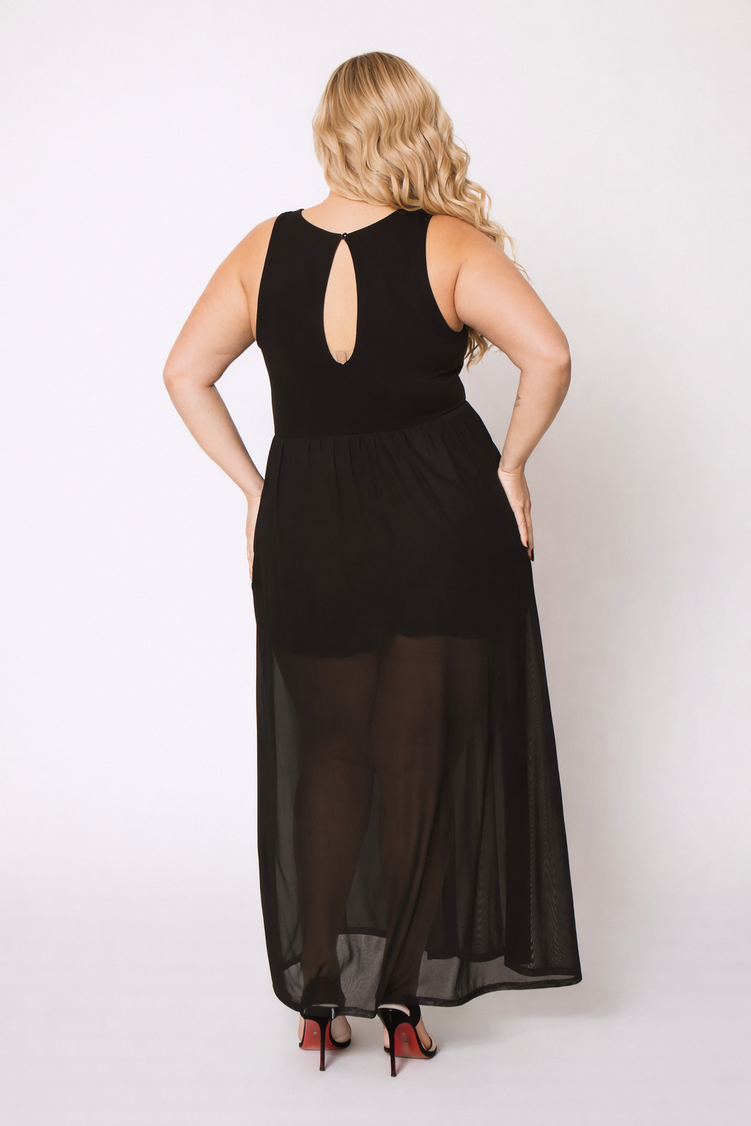 Curvy Sense Inc. Dresses Plus Size Esme Maxi Dress - Black