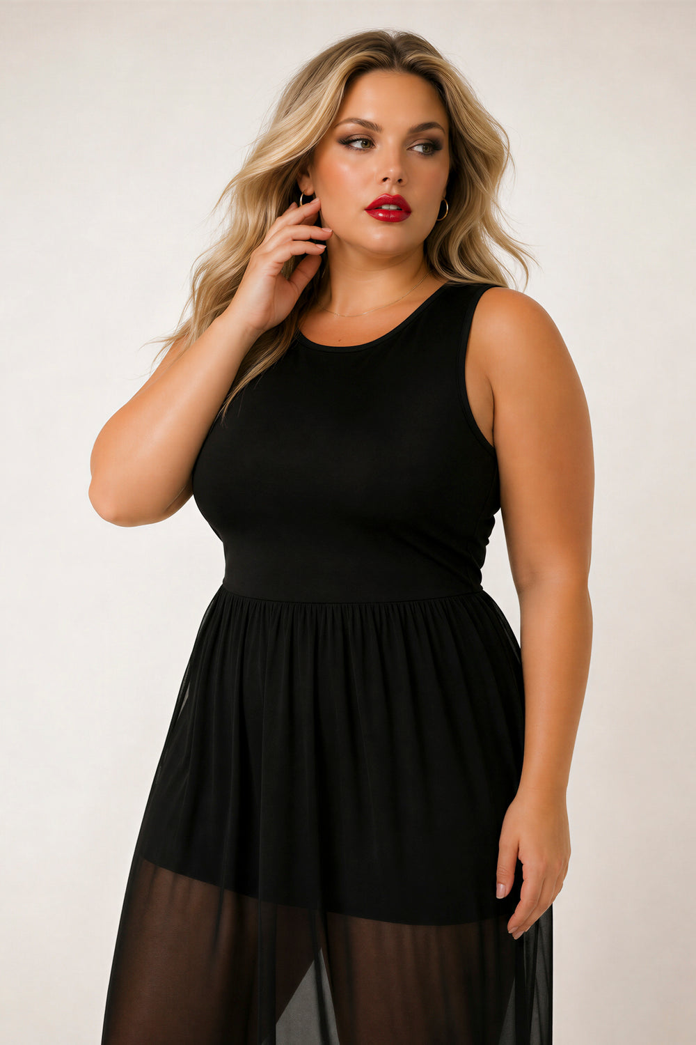 Curvy Sense Inc. Dresses Plus Size Esme Maxi Romper - Black