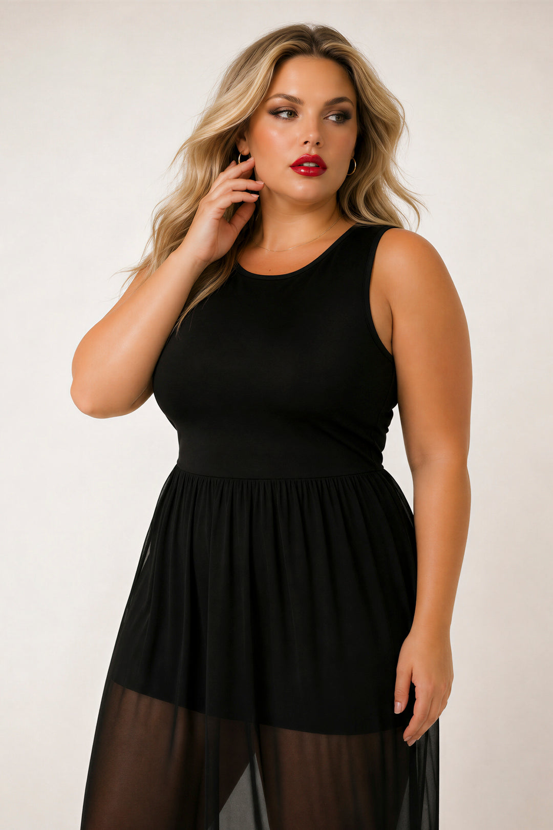 Curvy Sense Inc. Dresses Plus Size Esme Maxi Romper - Black