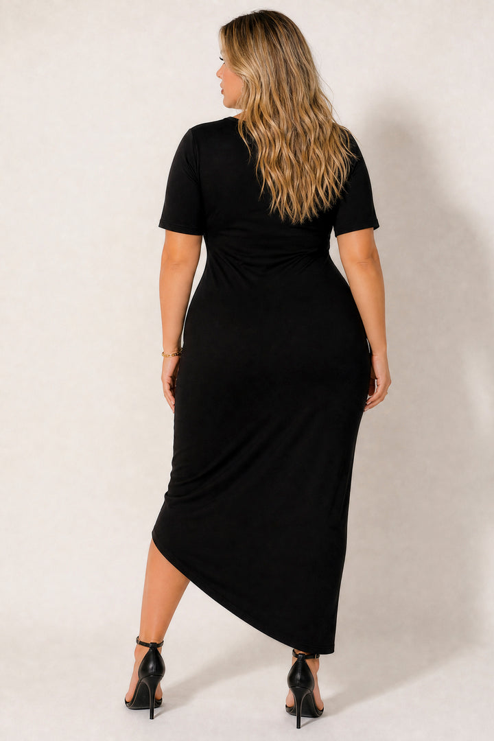 Curvy Sense Inc. Dresses Plus Size Everyday Muse Maxi Dress - Black