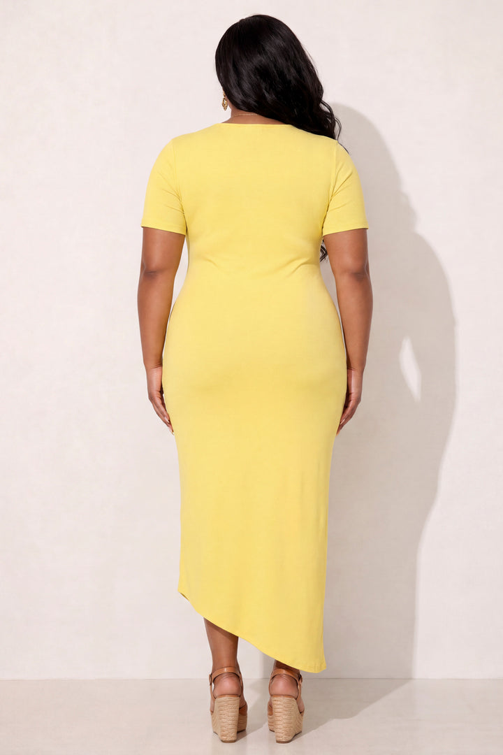 Curvy Sense Inc. Dresses Plus Size Everyday Muse Maxi Dress - Yellow