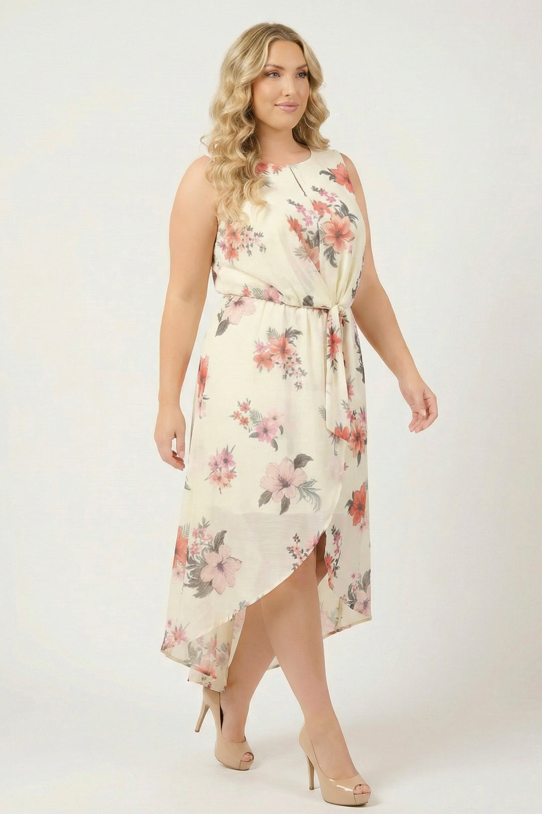 Winslow Dresses Plus Size  Floral Reverie Dress - Cream