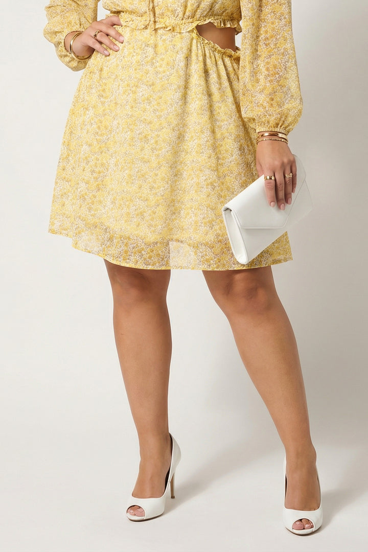 Talent Dresses Plus Size Garden Whisper Dress - Yellow
