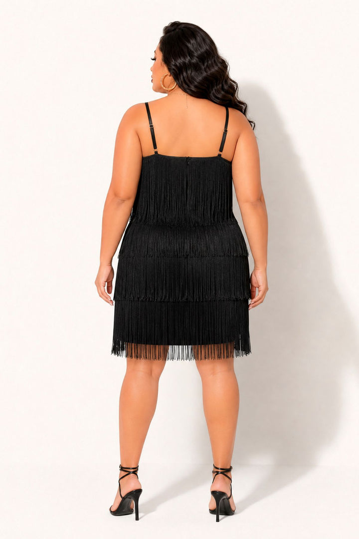 Talent Dresses Plus Size Gatsby Glow Dress- Black