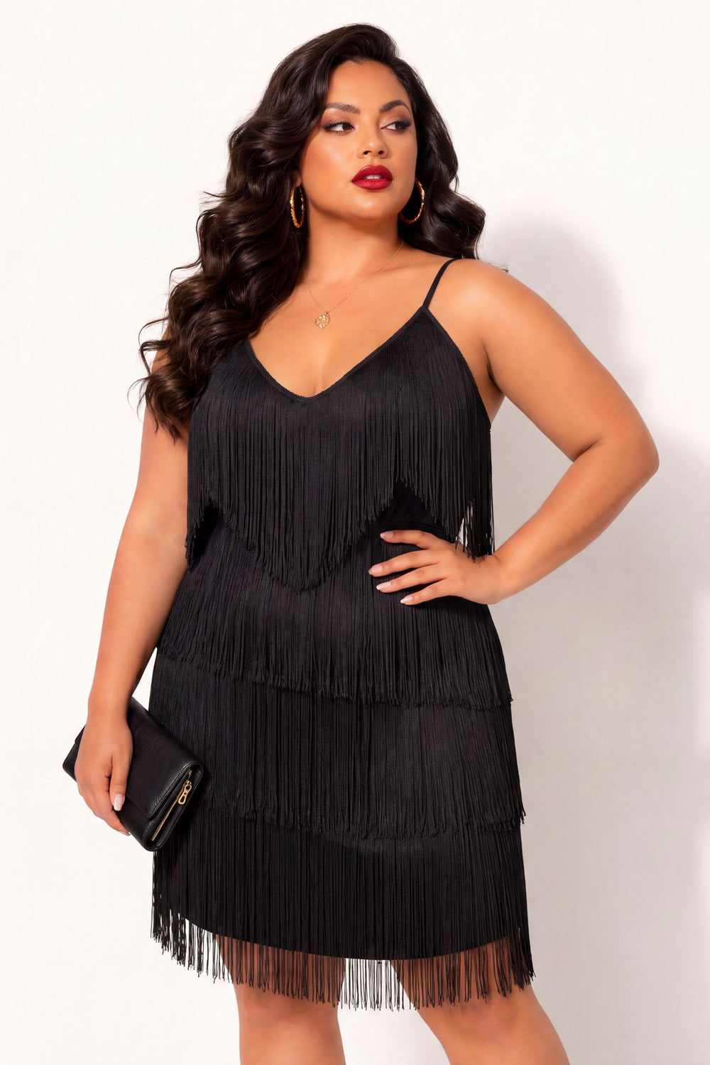 Talent Dresses Plus Size Gatsby Glow Dress- Black