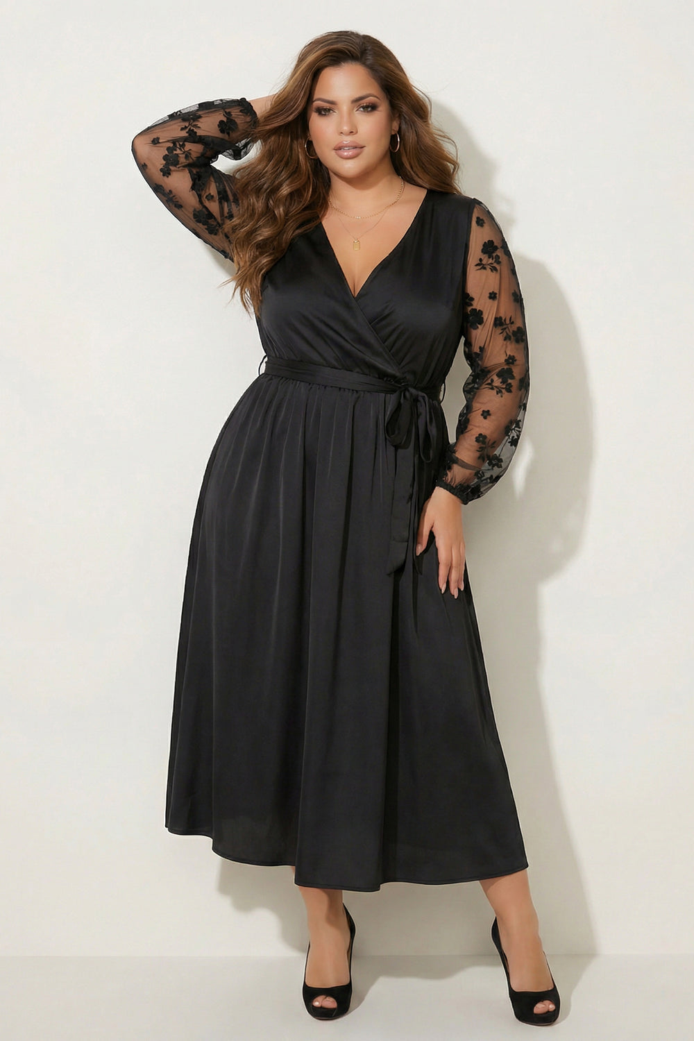 Women's Plus Size Little Black Dresses - Curvy Sense Women's Plus Size Little Black Dresses - Curvy Sense