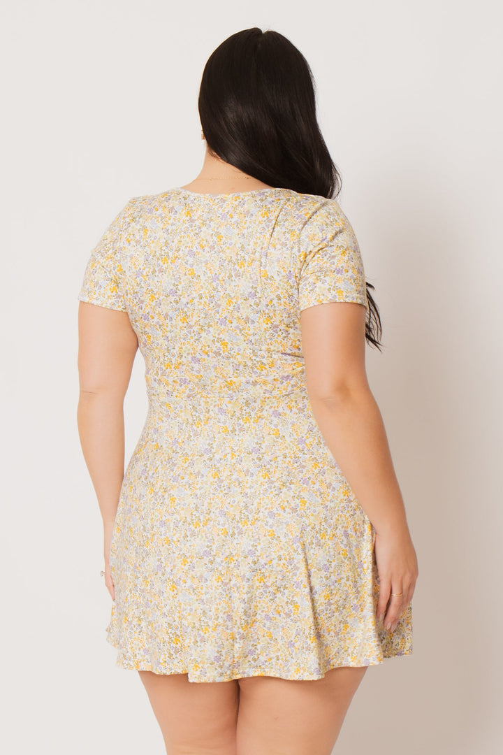 Curvy Sense Inc. Dresses Plus Size Jayne Flare Dress - Ivory