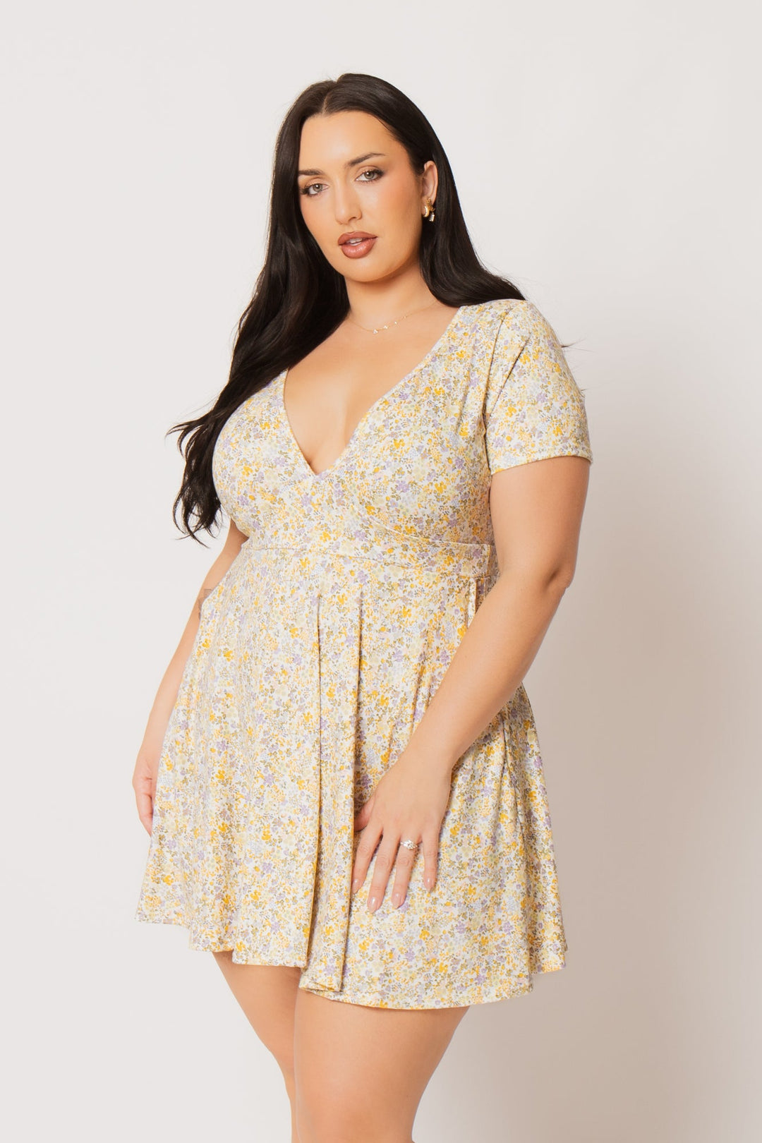Curvy Sense Inc. Dresses Plus Size Jayne Flare Dress - Ivory