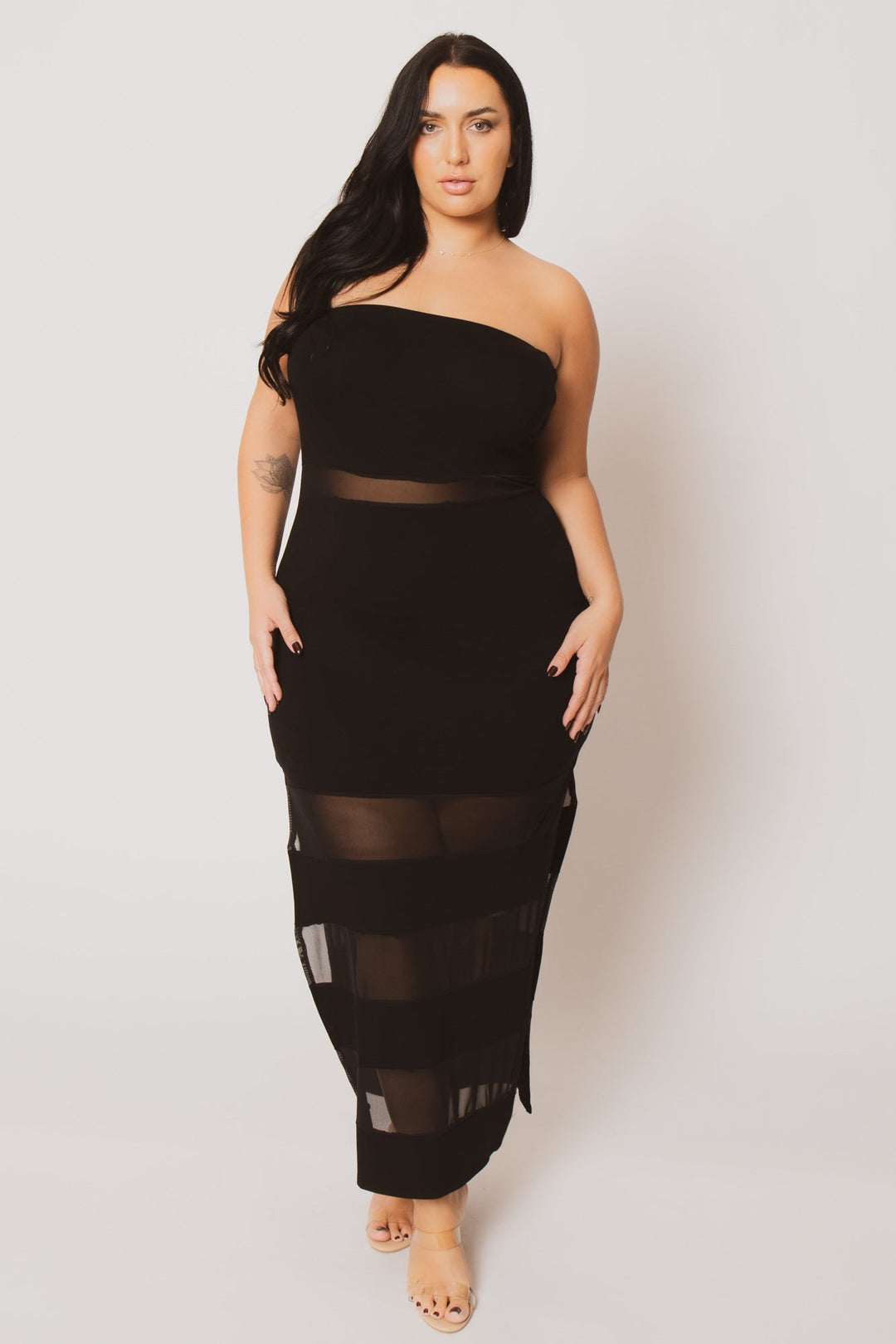 Curvy Sense Dresses Plus Size Kira Maxi Dress  - Black
