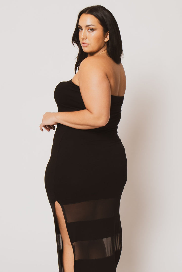 Curvy Sense Dresses Plus Size Kira Maxi Dress  - Black