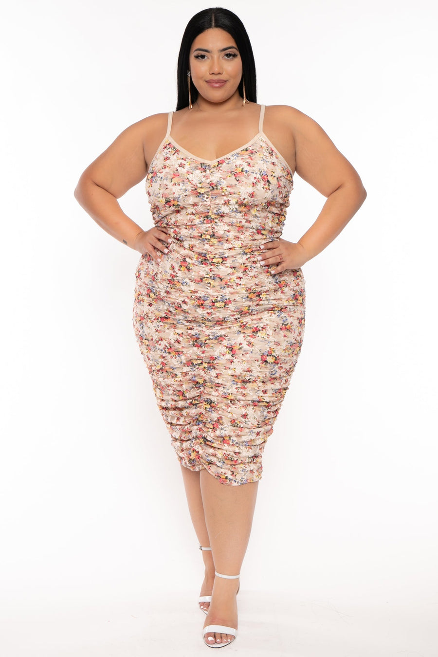 Plus Size Floral Print Dresses | Curvy Sense