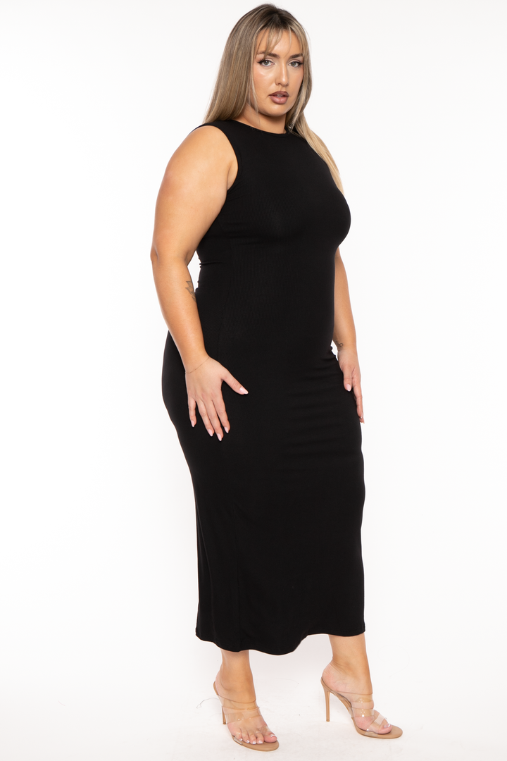 XIAMEN HEXIN INTERNATIONAL Dresses Plus Size Lenora Shapeware Dress - Black