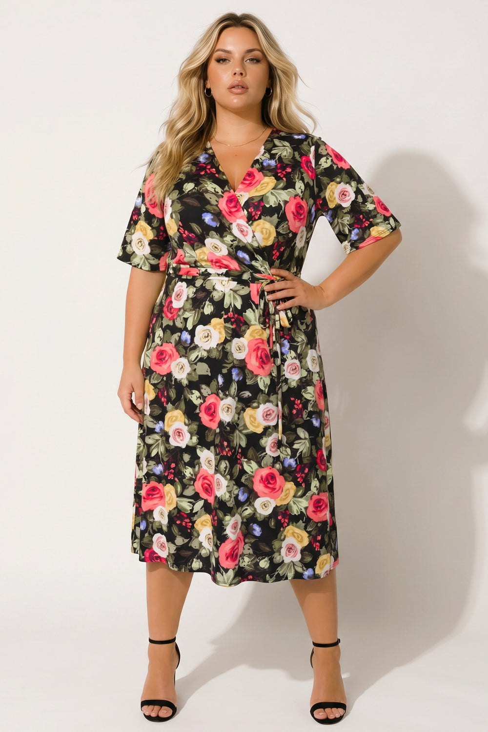 Chris & Carol Dresses Plus Size Meadow Whisper Dress - Black