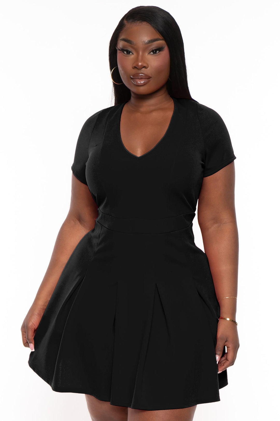 Women's Plus Size All Class Black Dress