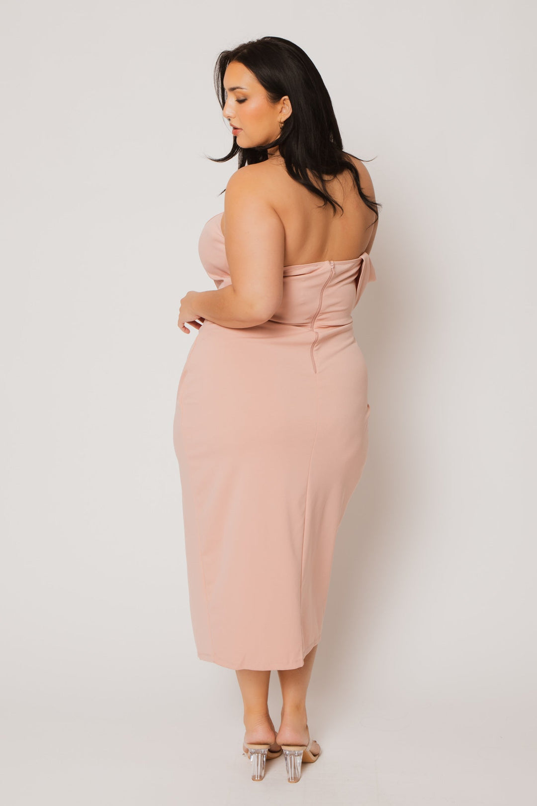 SYMPHONY Dresses Plus Size Midnight Aura Dress - Blush