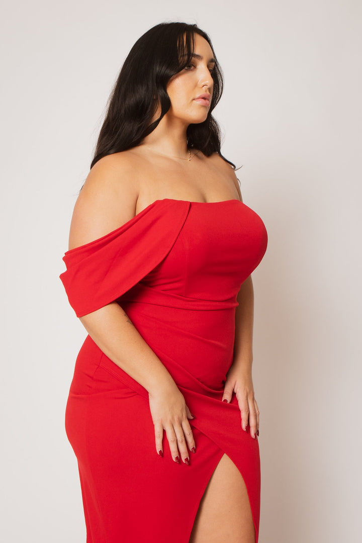 SYMPHONY Dresses Plus Size Midnight Aura Dress - Red