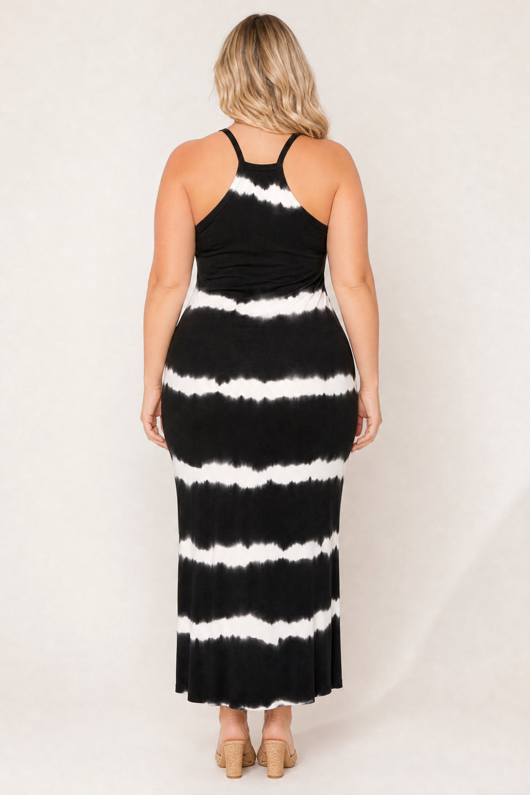 Women's Plus Size Moonwave Bodycon Dress - Black - Curvy Sense Women's Plus Size Moonwave Bodycon Dress - Black - Curvy Sense
