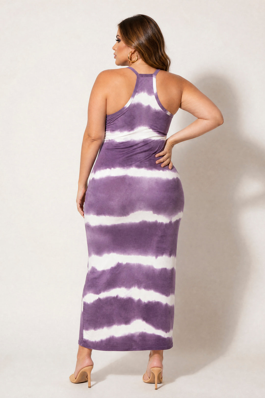 Capella Dresses Plus Size Moonwave Bodycon Dress - Purple