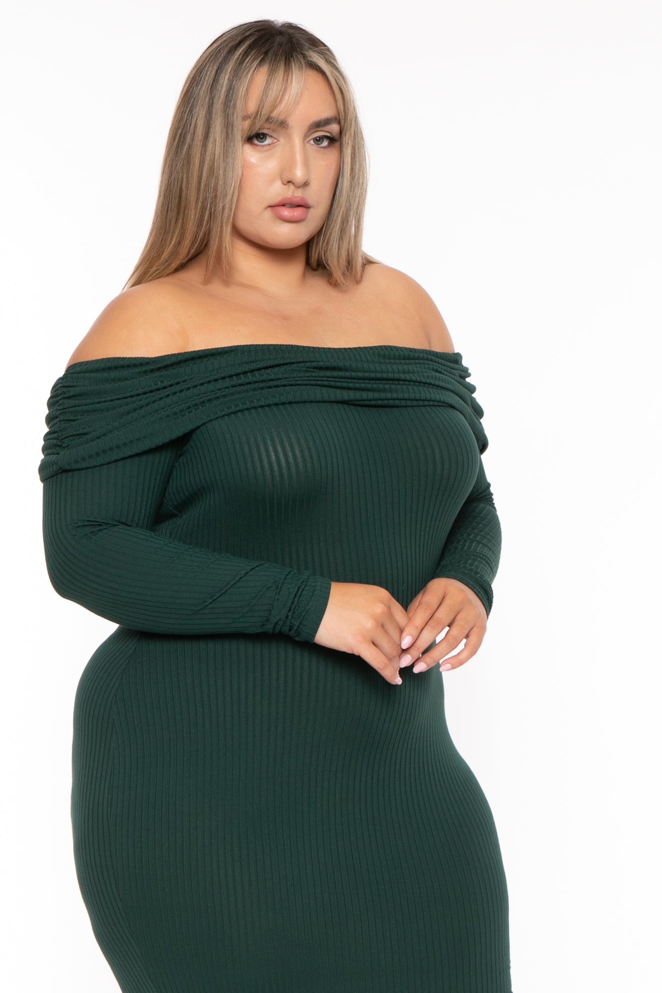 Hunter Green Bodycon Dress