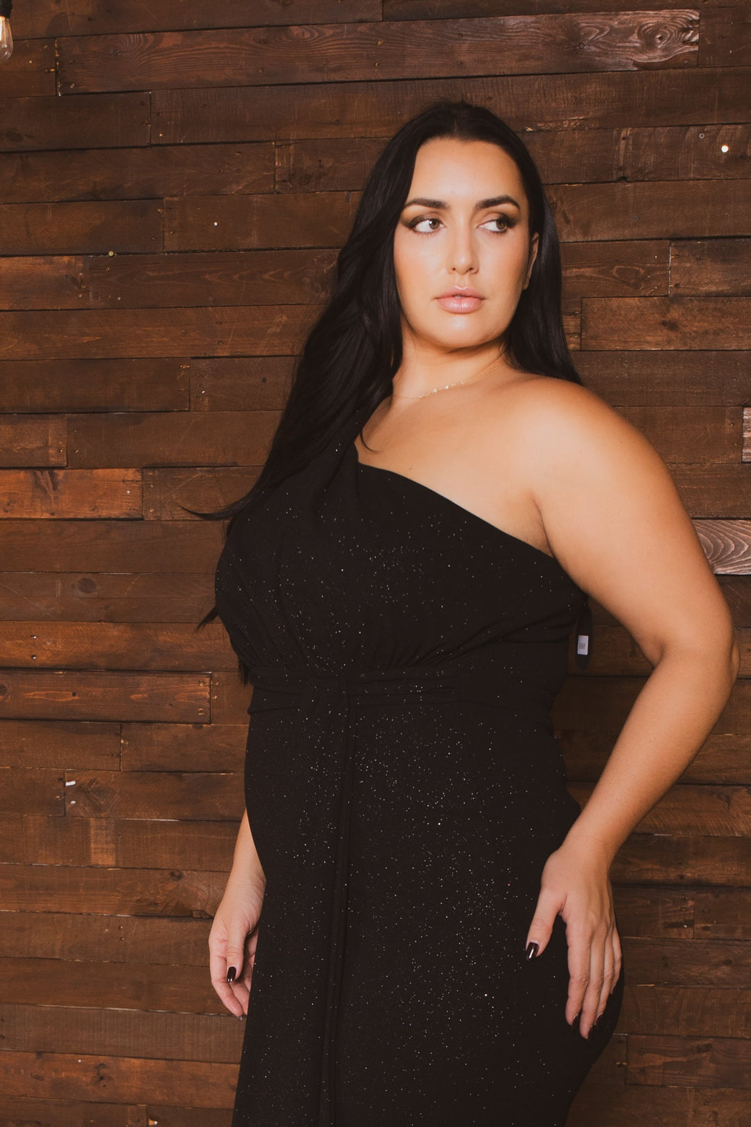 Symphony Dresses Plus Size Radiant Sash Dress - Black