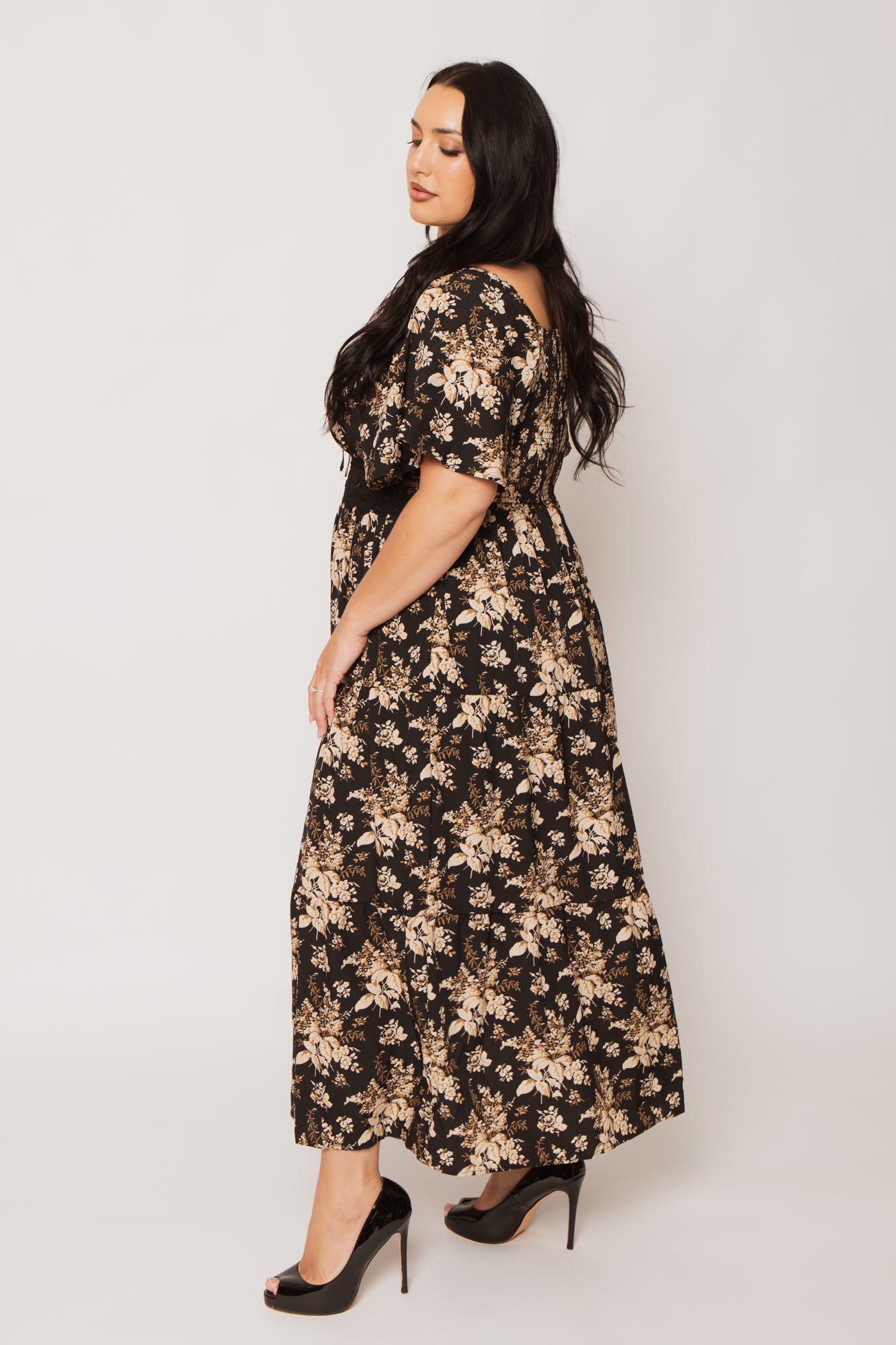 Plus Size Raven Romance Maxi Dress - Black – Curvy Sense