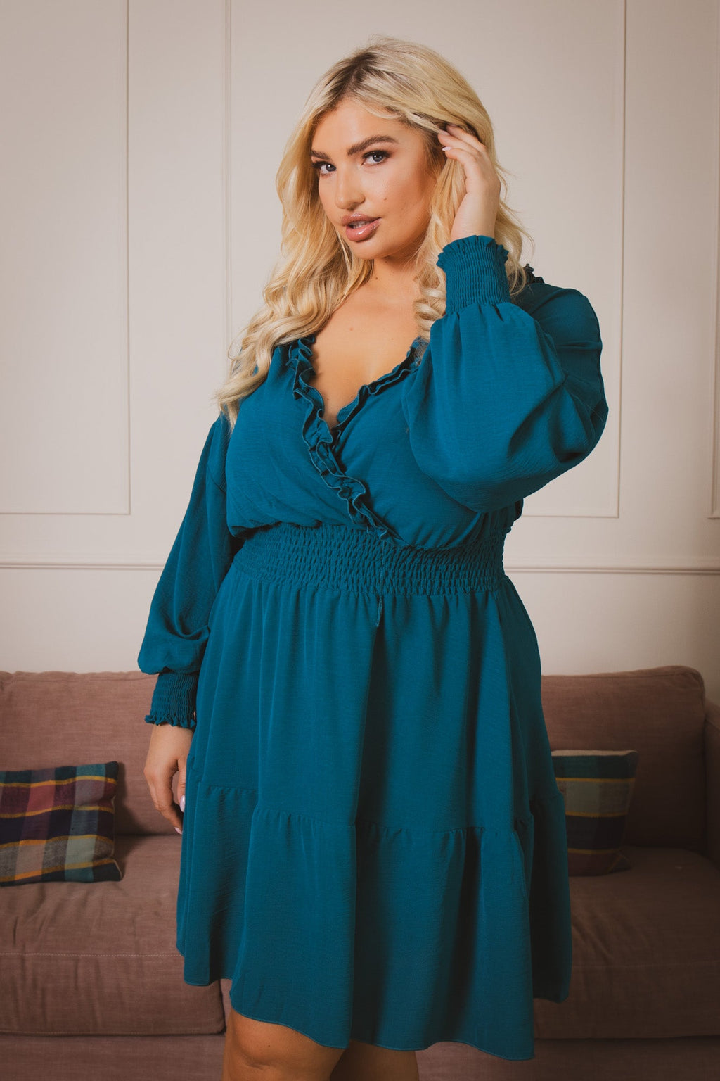 Plus Size Riella Ruffle Dress