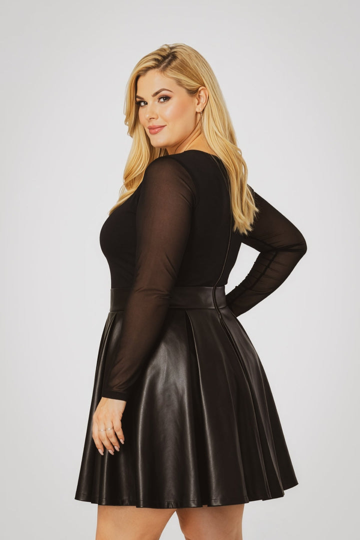 Curvy Sense Inc. Dresses Plus Size Sabrina Envy Dress - Black