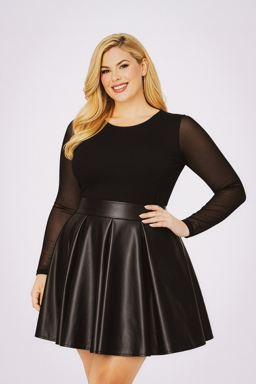 Curvy Sense Inc. Dresses Plus Size Sabrina Envy Dress - Black
