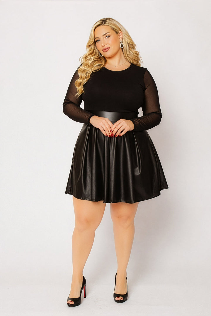 Curvy Sense Inc. Dresses Plus Size Sabrina Envy Dress - Black
