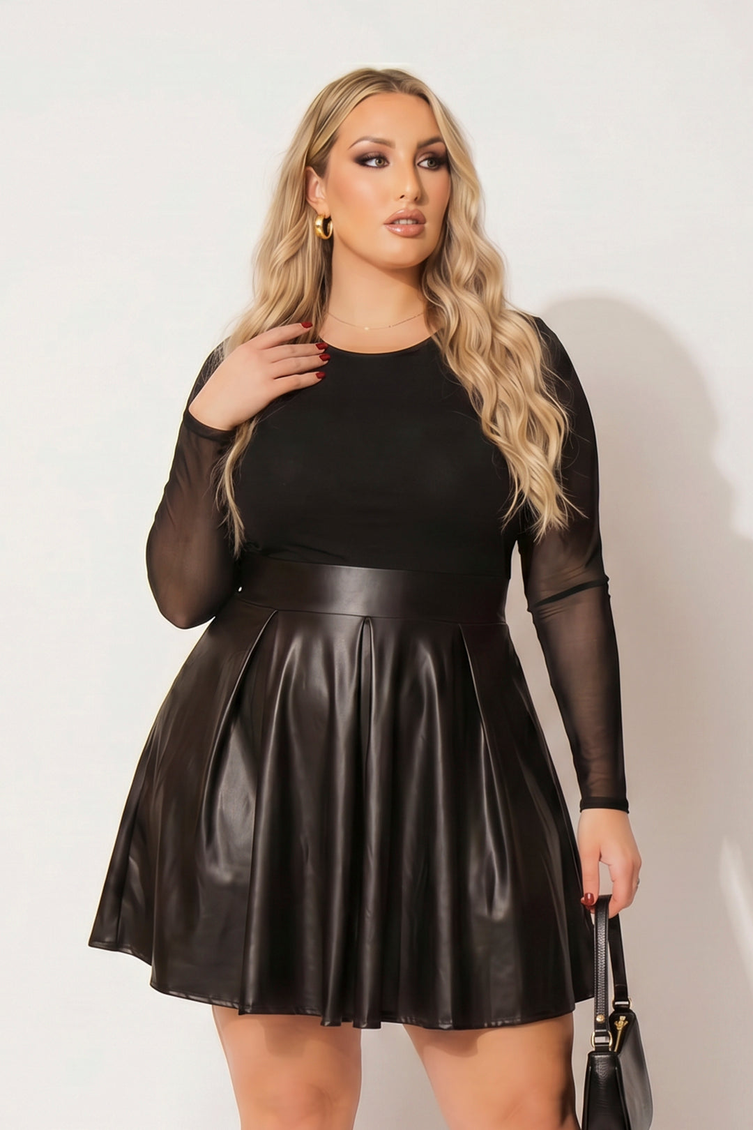 Women's Plus Size Sabrina Envy Dress - Black - Curvy Sense Women's Plus Size Sabrina Envy Dress - Black - Curvy Sense