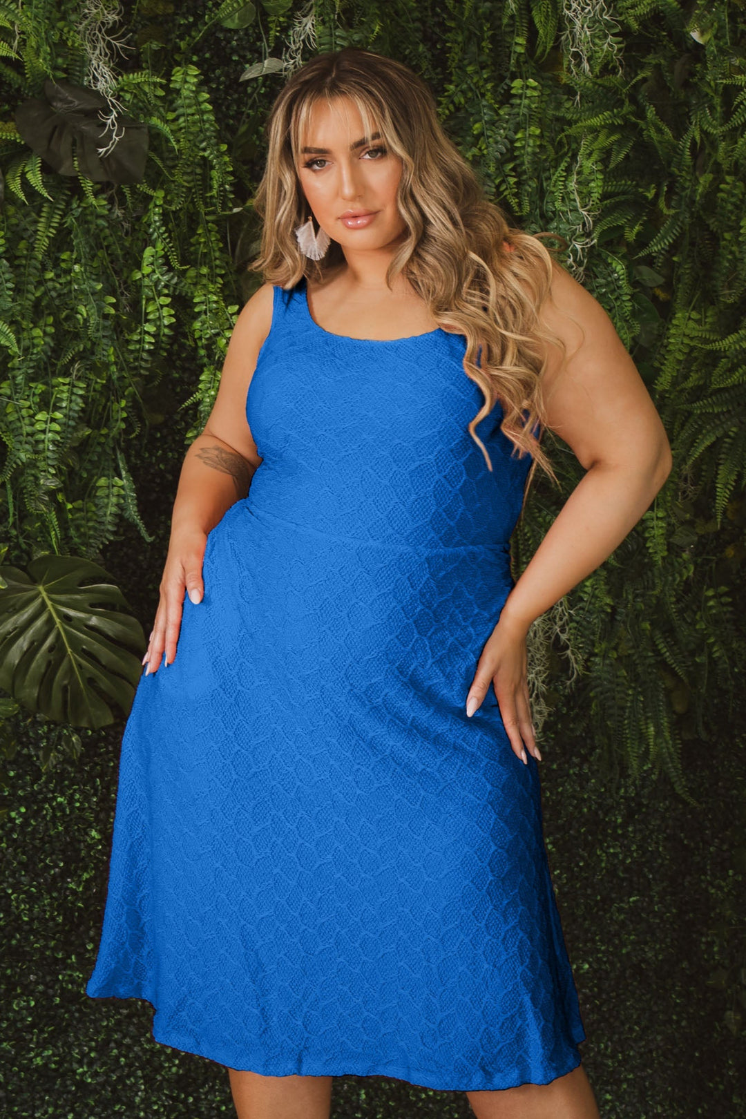 CULTURE CODE Dresses Plus Size Sadie Tank Dress - Blue