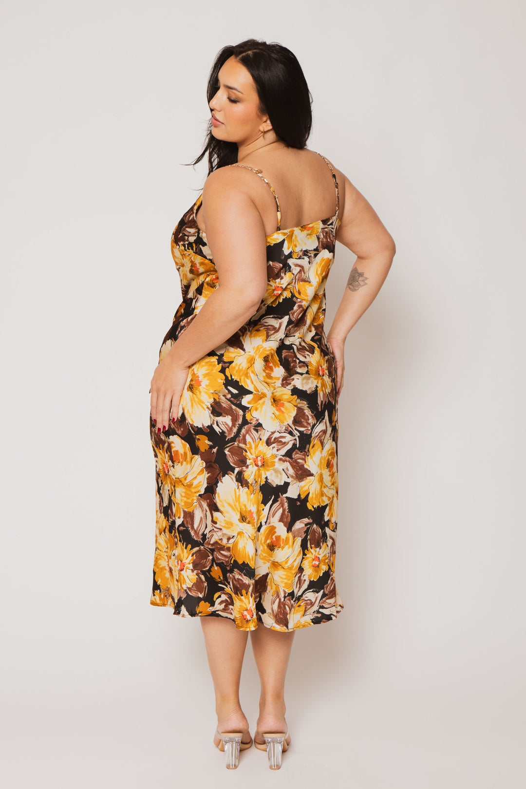 Winslow Dresses Plus Size Saffron Petal Dress - Gold