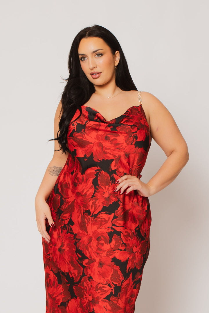 Winslow Dresses Plus Size Saffron Petal Dress - Red