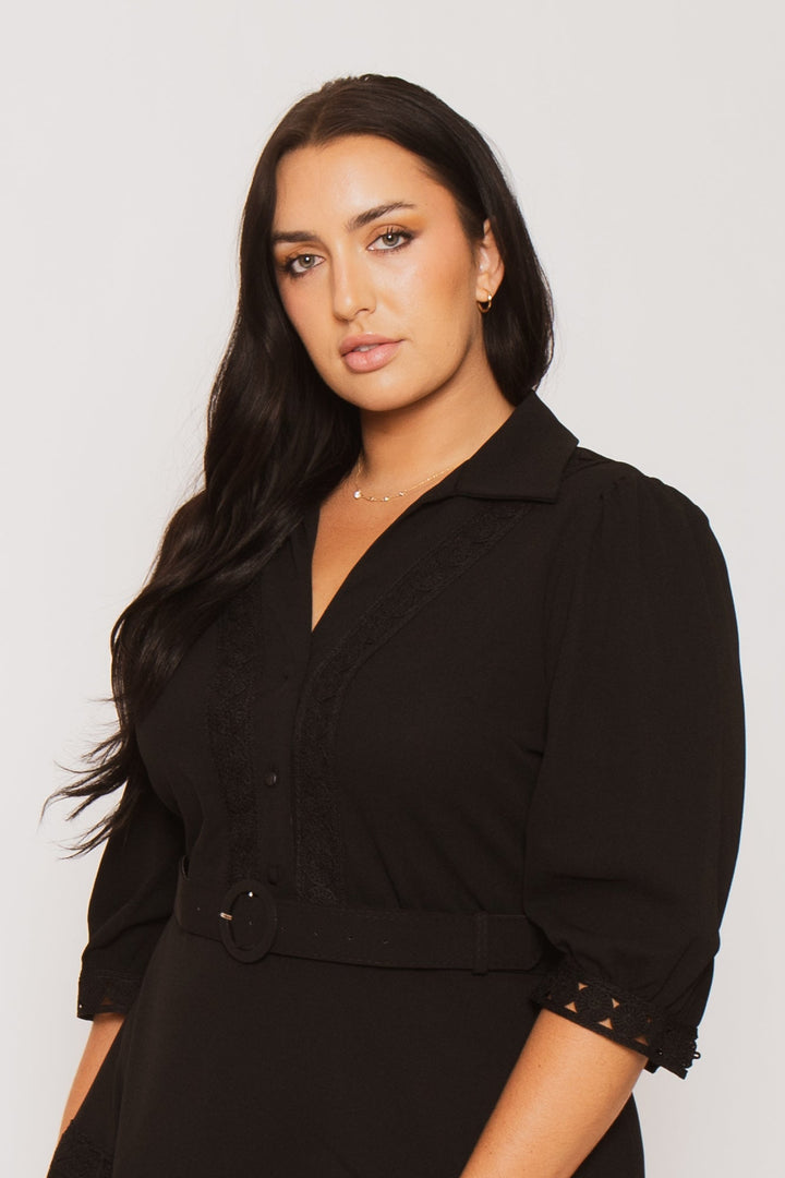 Fashion Space Dresses Plus Size Scarlet Belle Dress - Black