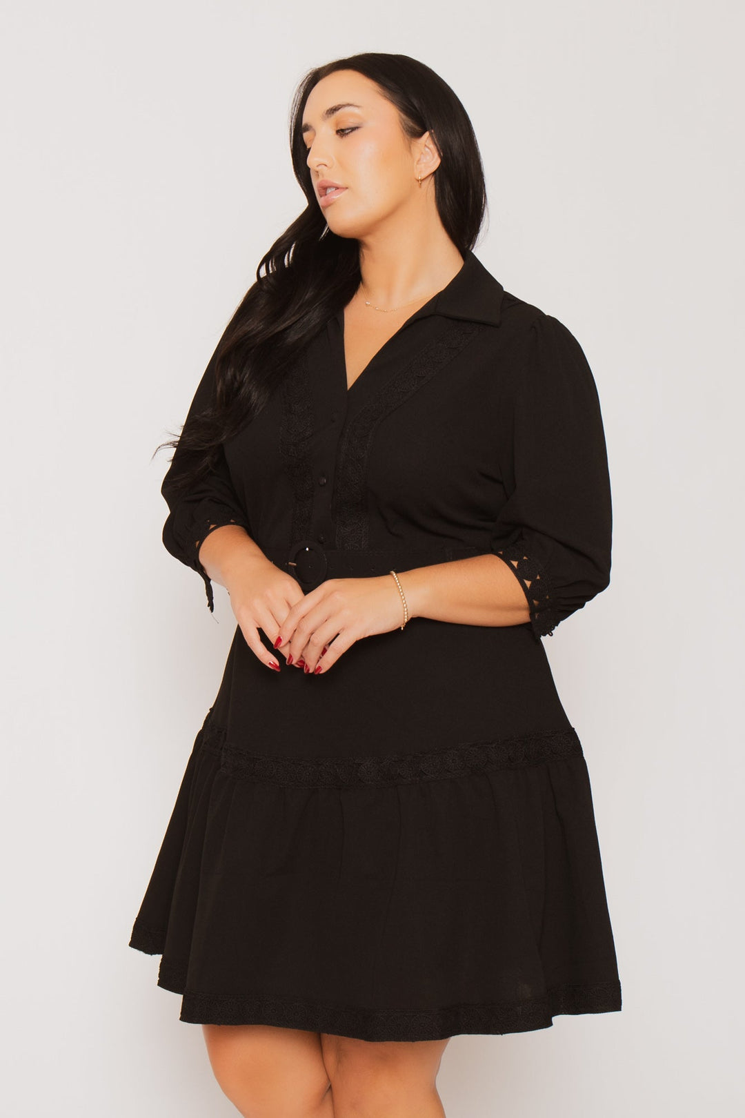 Fashion Space Dresses Plus Size Scarlet Belle Dress - Black