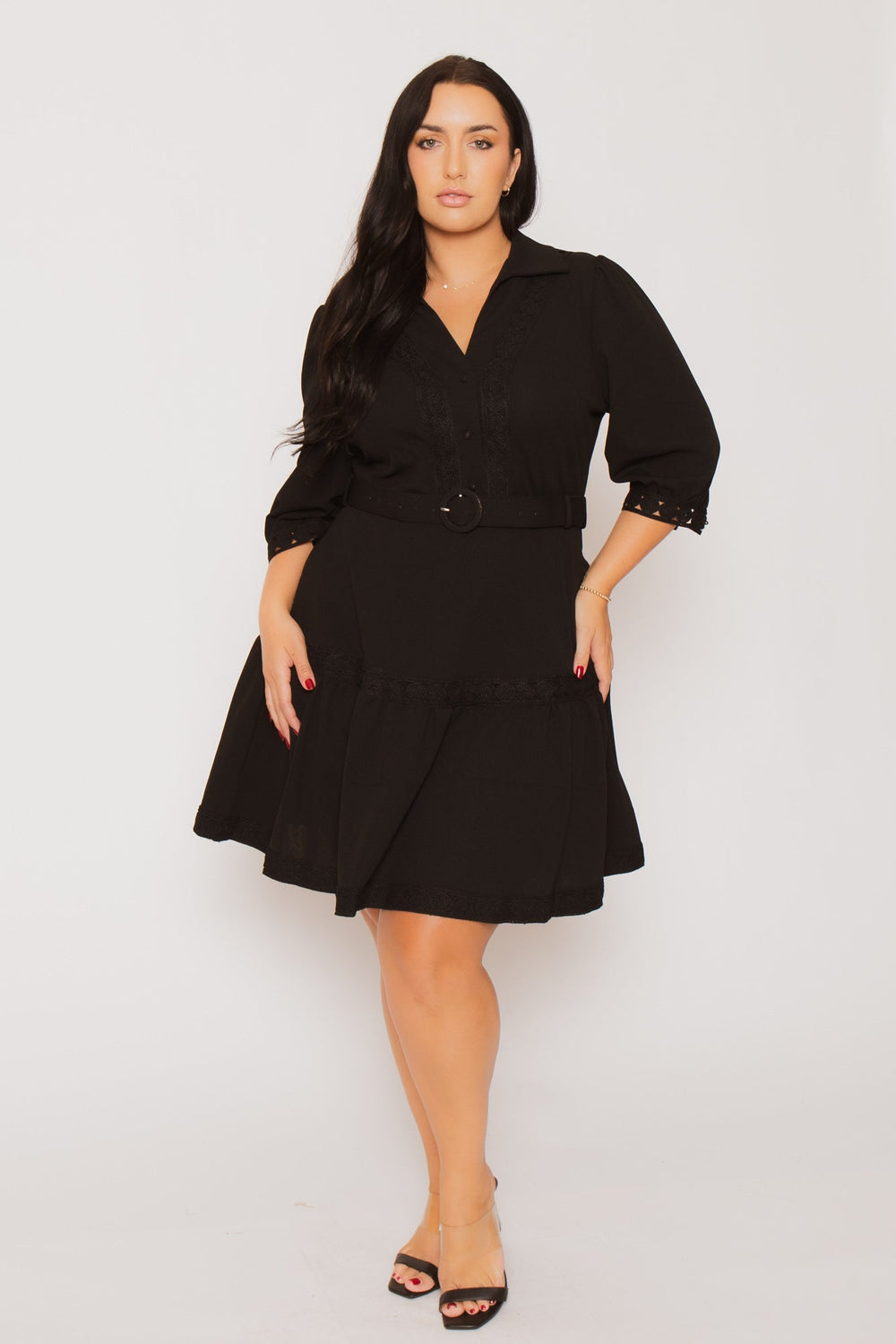 Fashion Space Dresses Plus Size Scarlet Belle Dress - Black