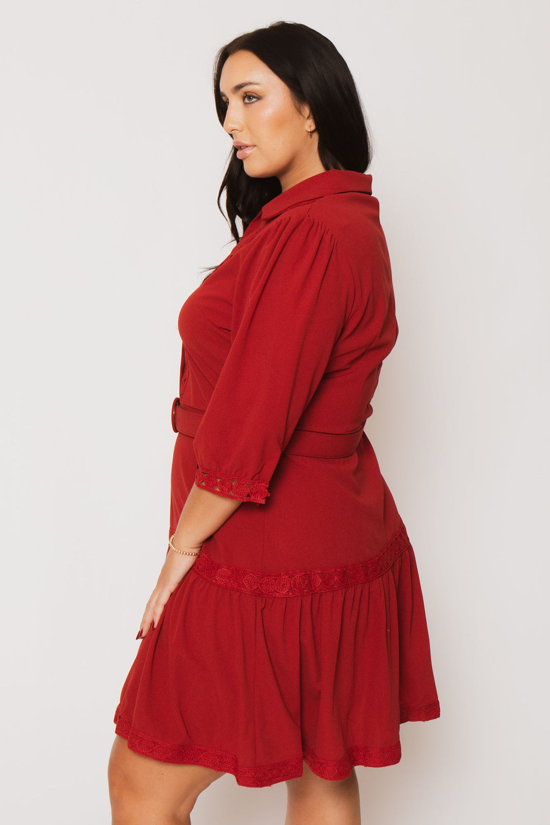 Fashion Space Dresses Plus Size Scarlet Belle Dress - Red